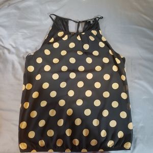 Express Black and Gold Halter
